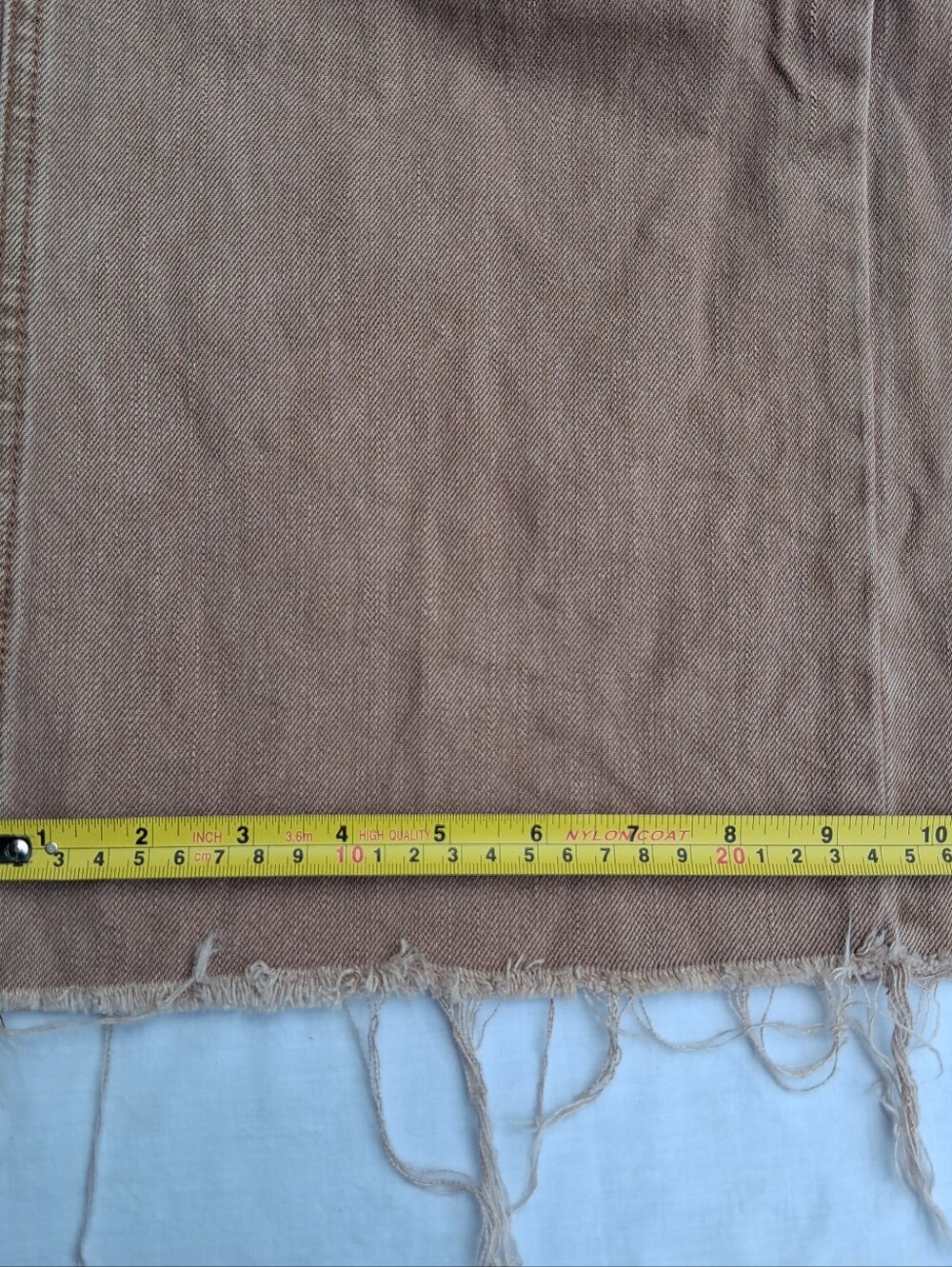 Veronica Beard Taylor Jeans Womens 26 Relaxed Wide Leg High Rise Tan Sierra - Picture 7 of 7